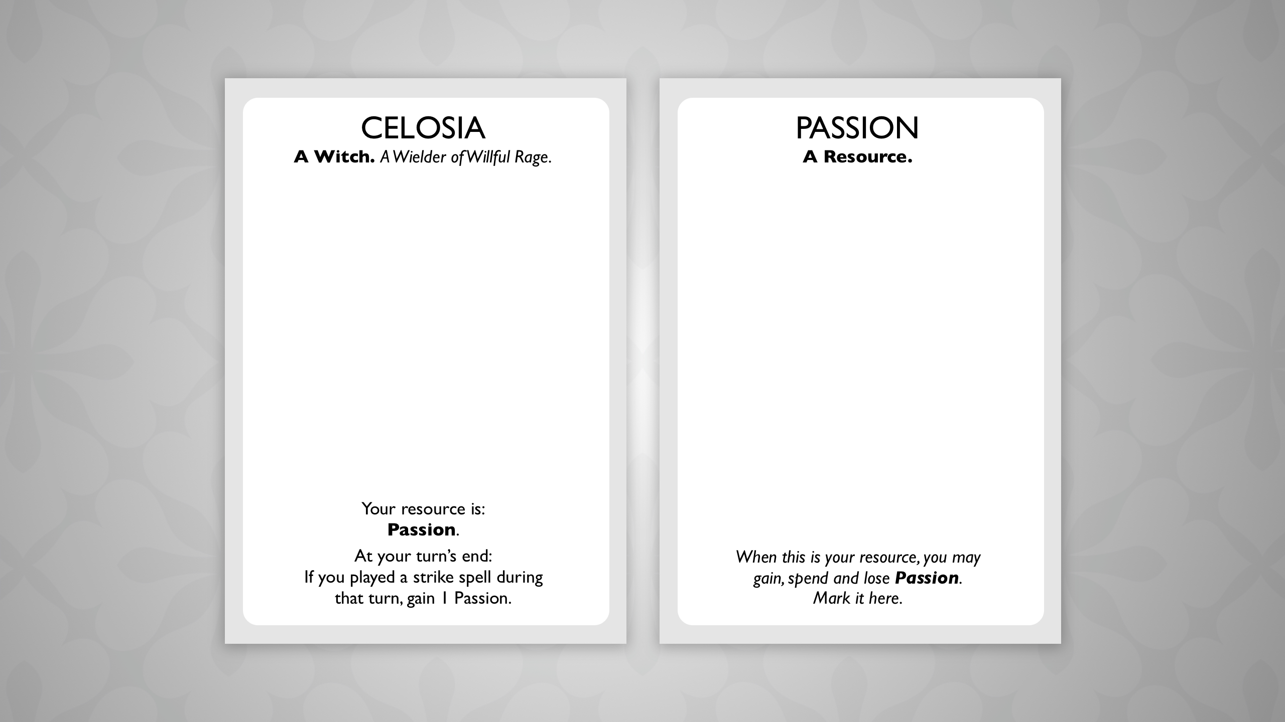 The plain text, game jam prototypes of Celosia and Passion. They have functionally the same text as the modern versions.
